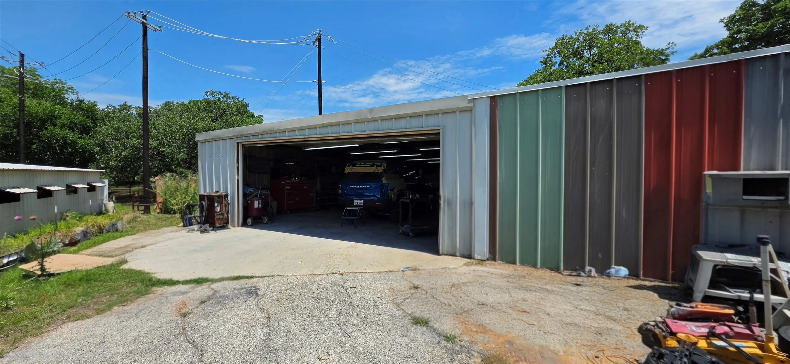 Back entrance of shop