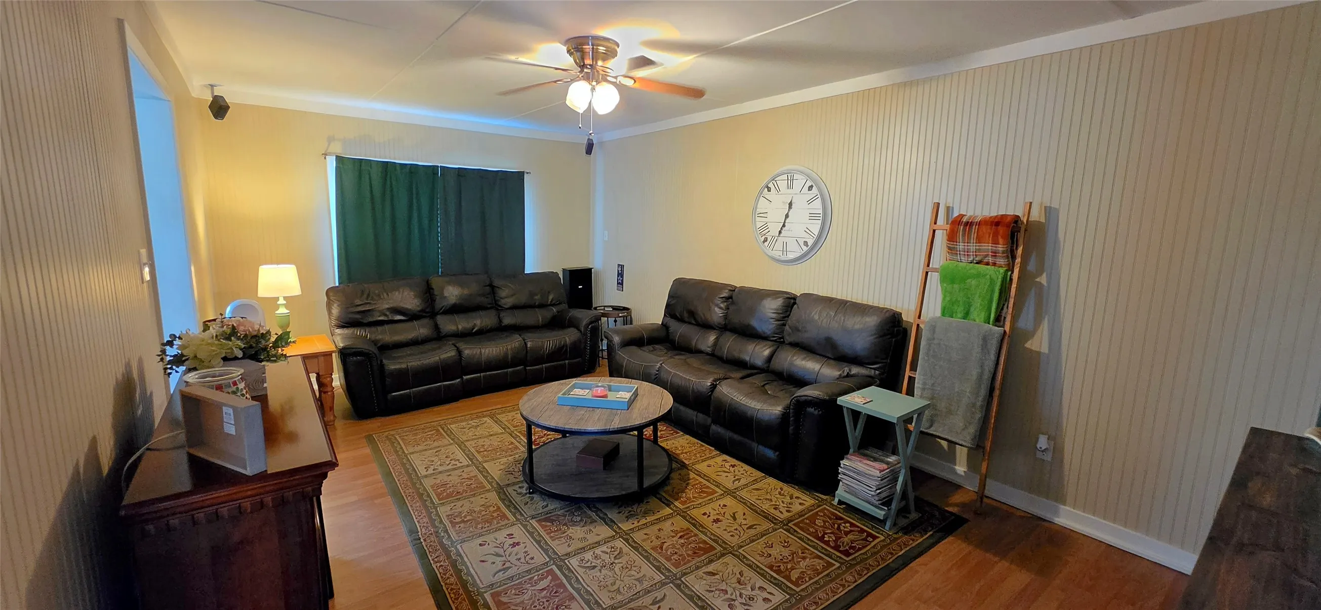 Converted garage for a large second living.