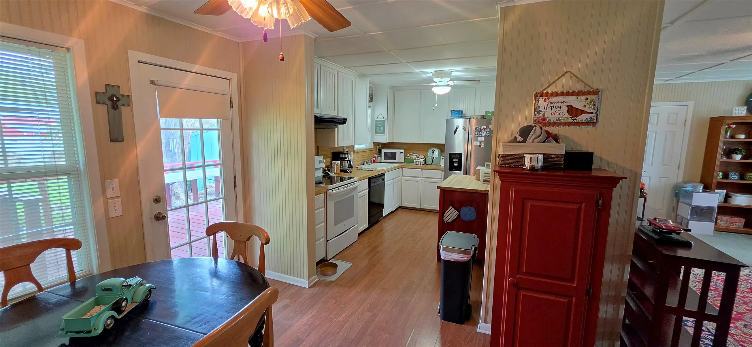 Modern galley-style kitchen