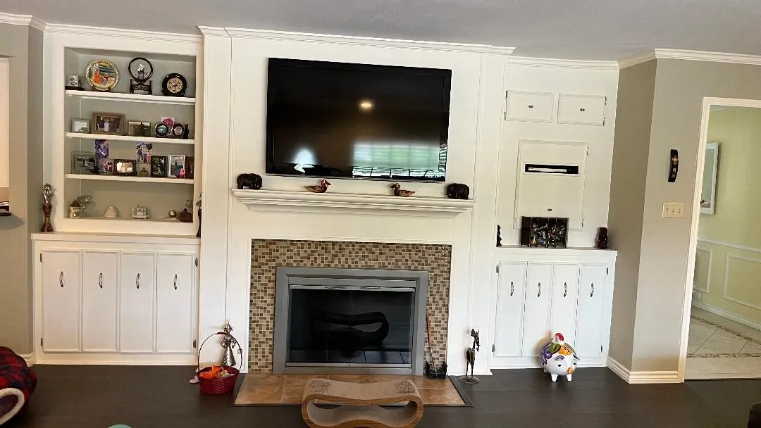  wood burning fireplace