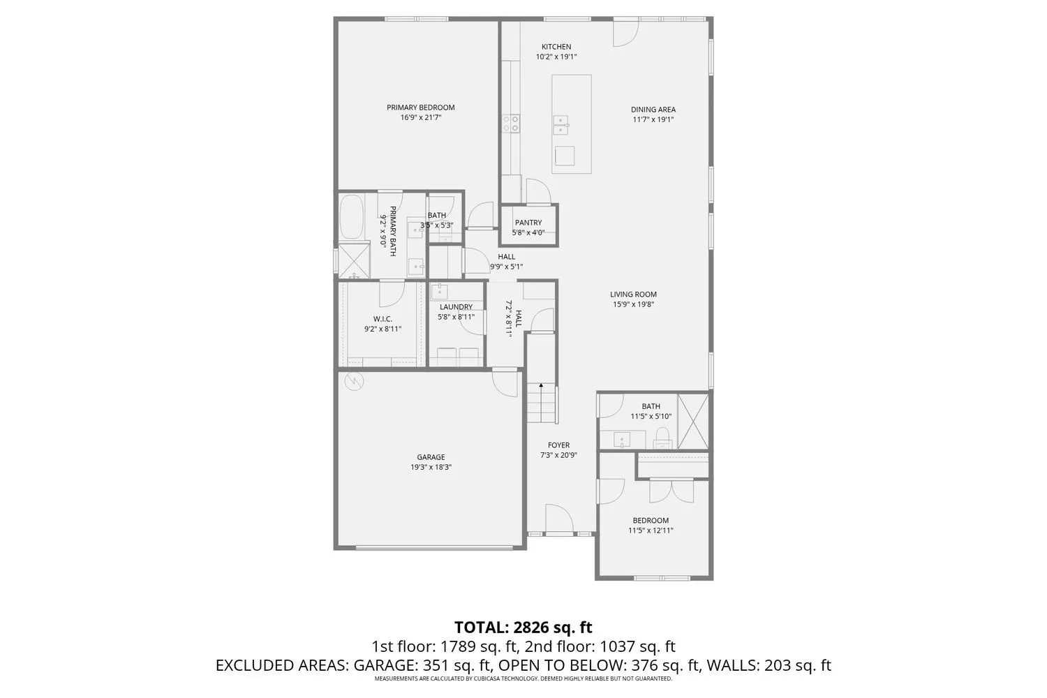 View of floor plan / room layout