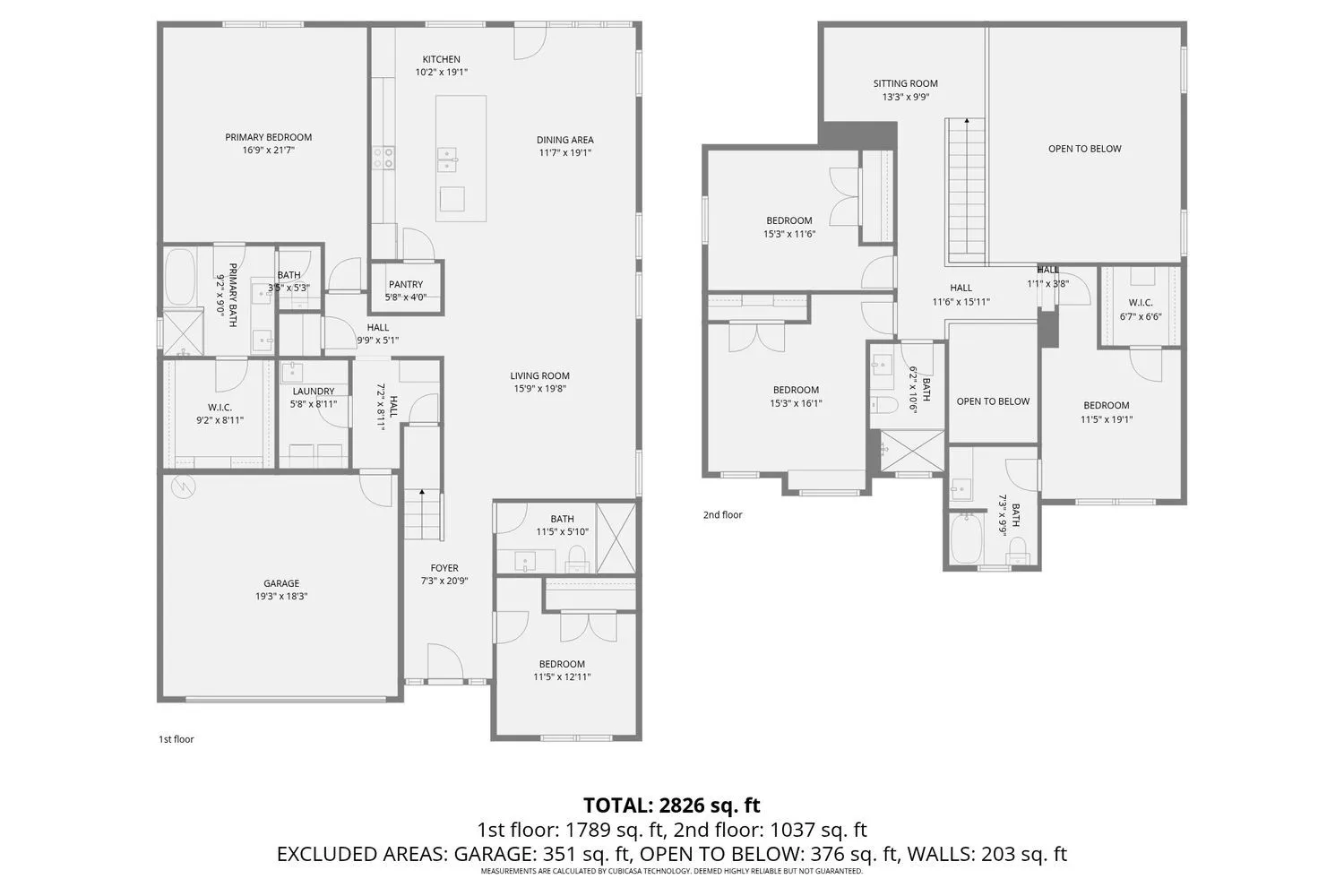 View of home floor plan