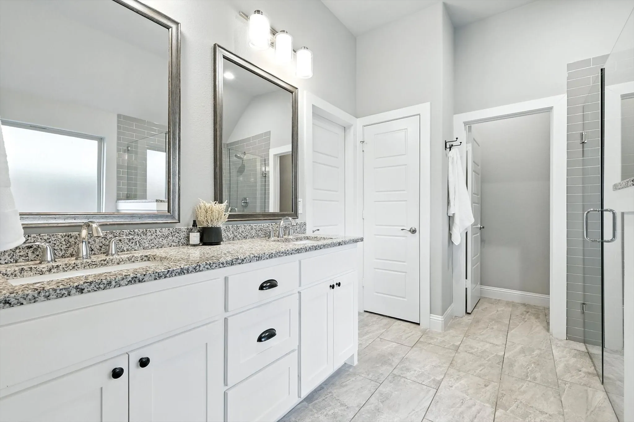 Separate water closet.