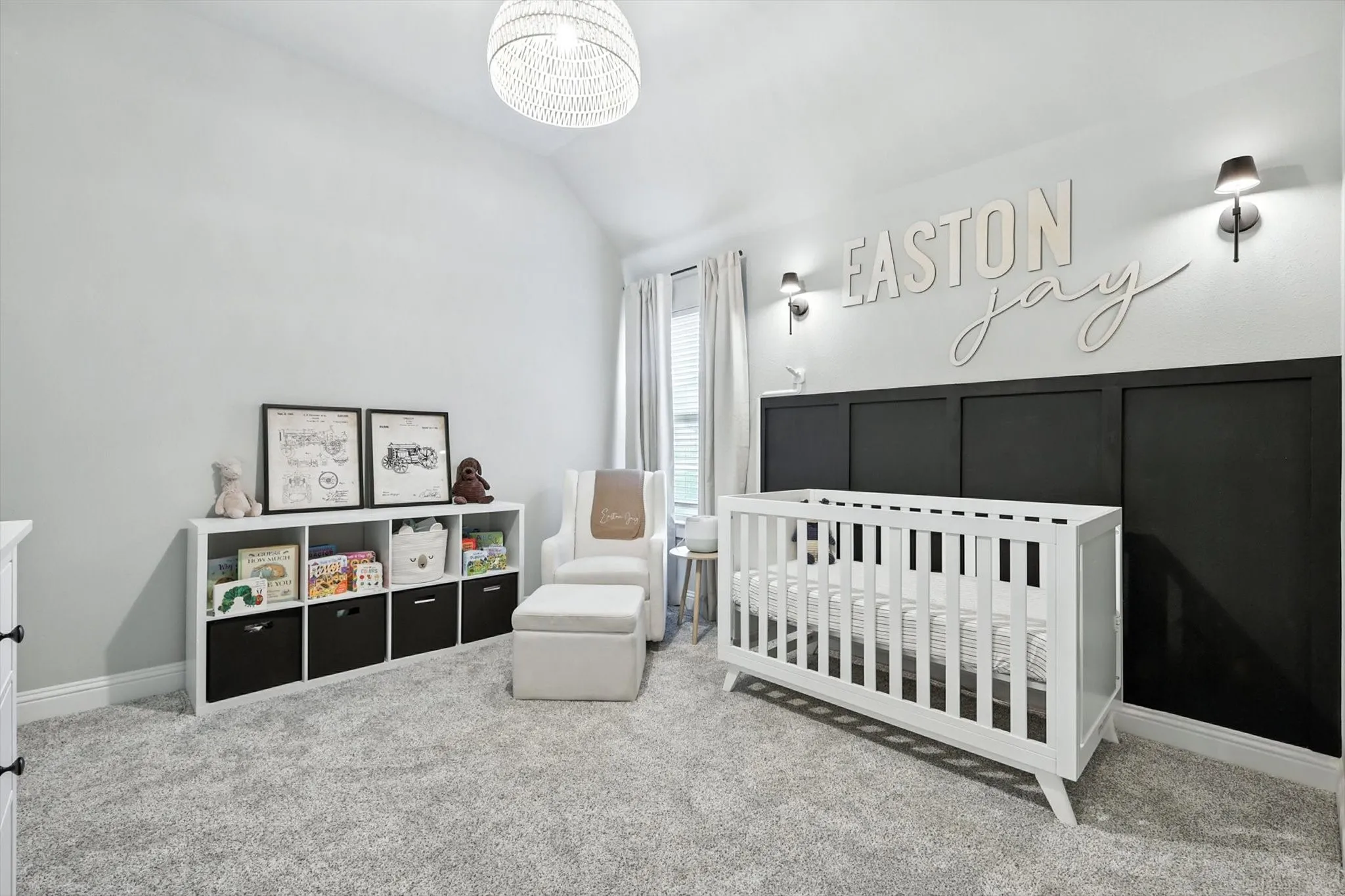 Large, second bedroom. Love the beautiful design touches!