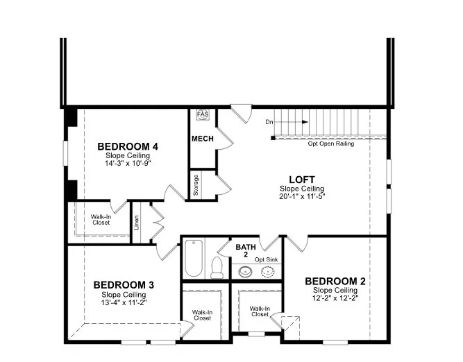 Beazer Homes Chalk Hill Rainier Floorplan.