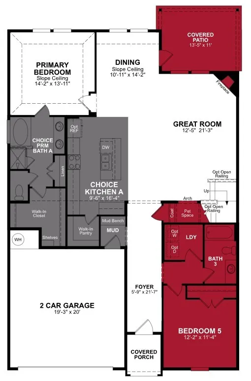Beazer Homes Chalk Hill Rainier Floorplan.