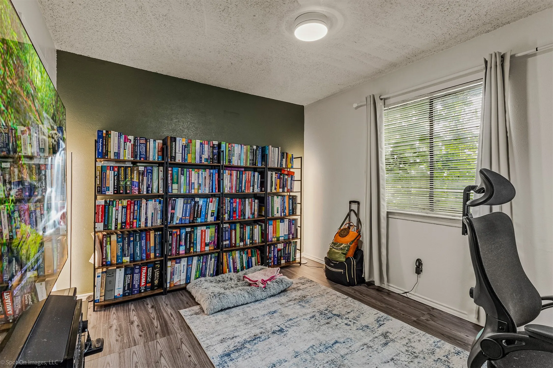 Unit A bedroom used as office