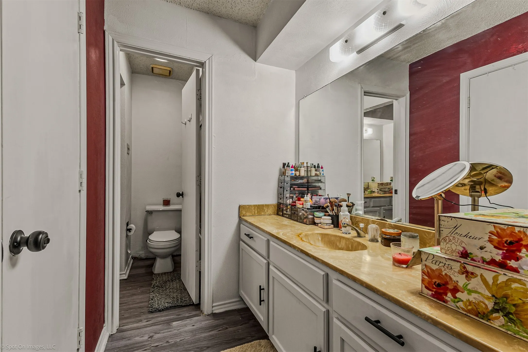 Unit A bathroom sink area