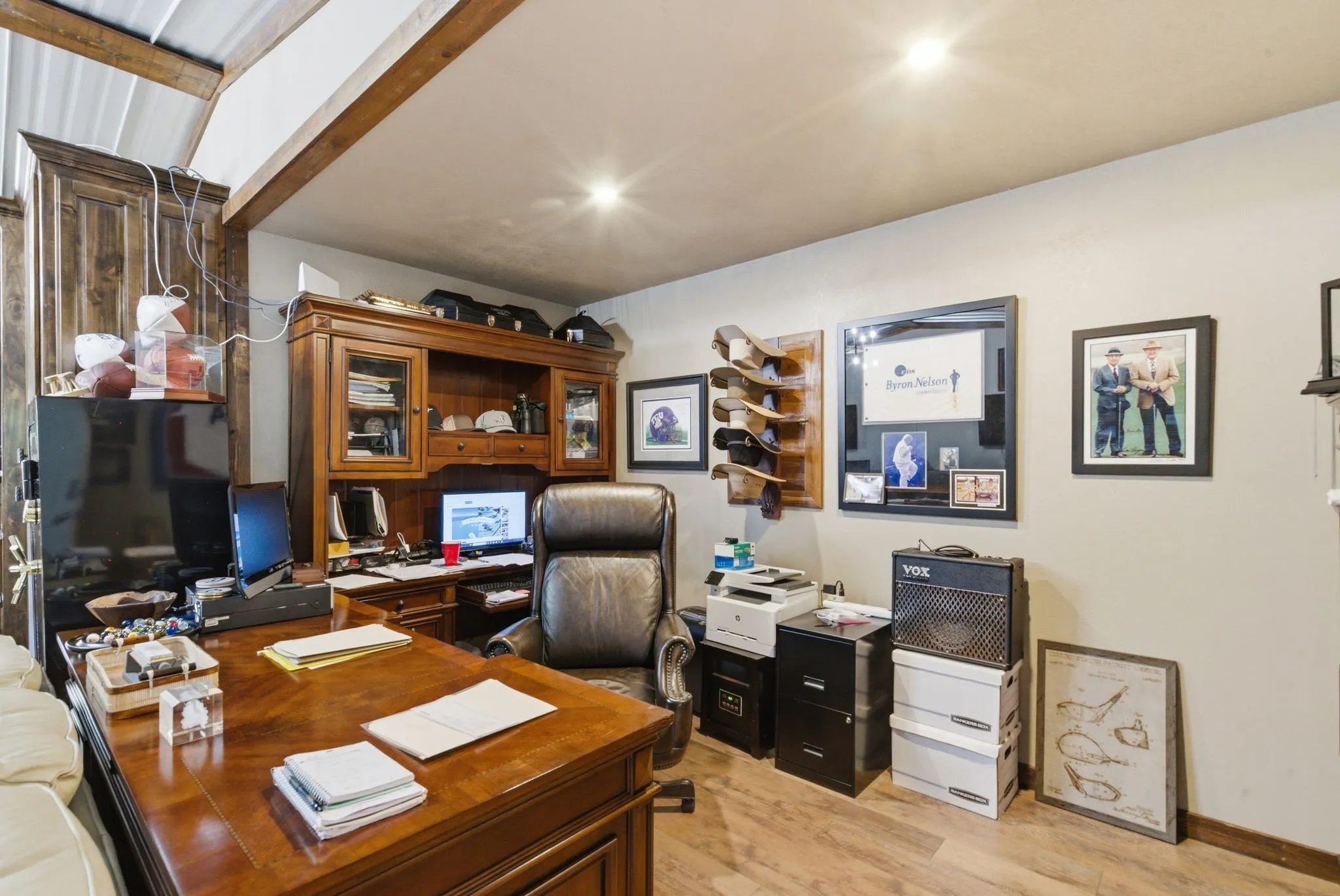 Space in the bonus room currently being used as an office