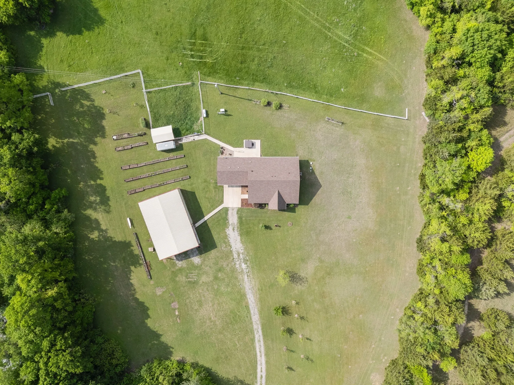Overhead view of property
