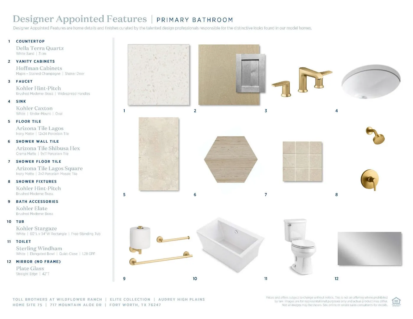 Wildflower Ranch Elite-Primary Bath Selections
