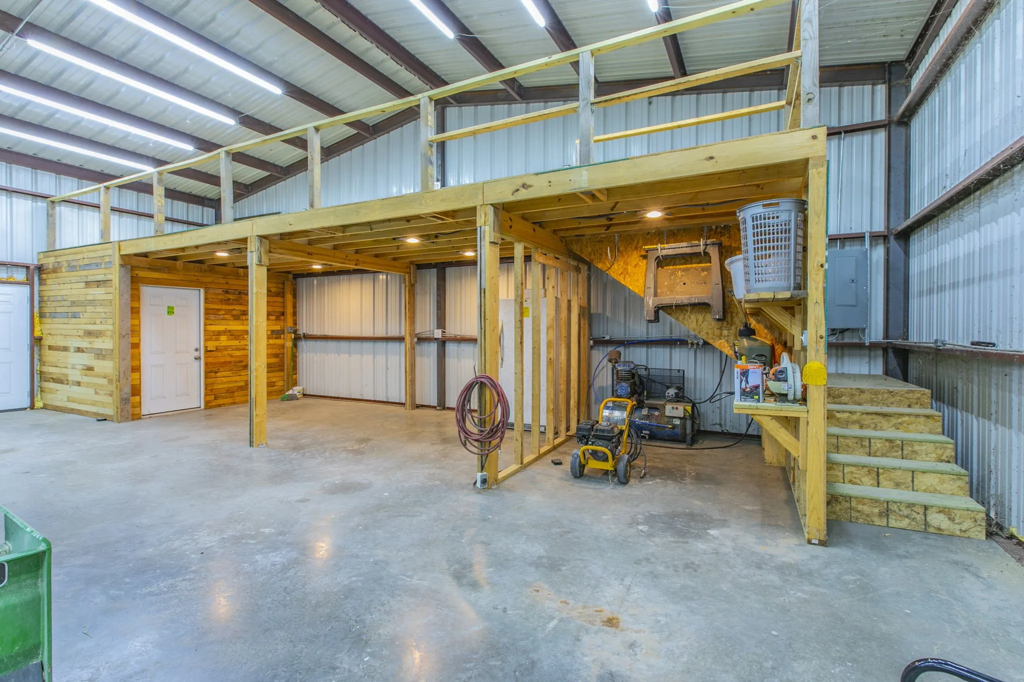 Lofted area for storage or future bedroom in Shop