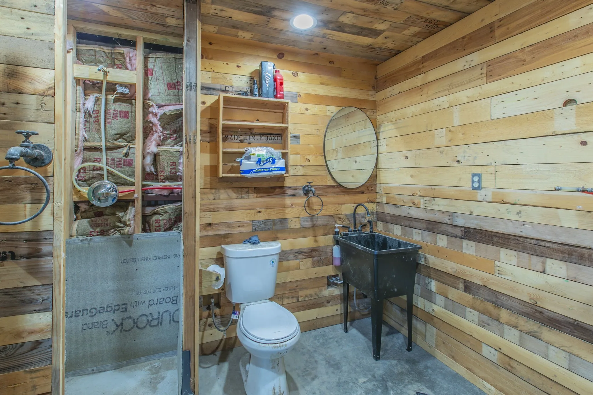 Shower and Half Bath in Shop