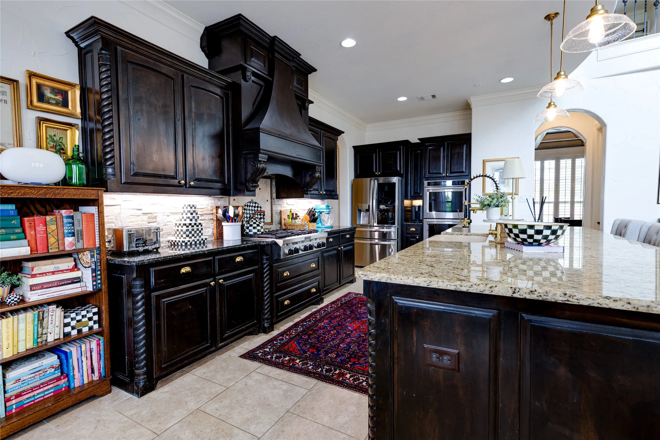 Kitchen with large walk in pantry and butler's pantry