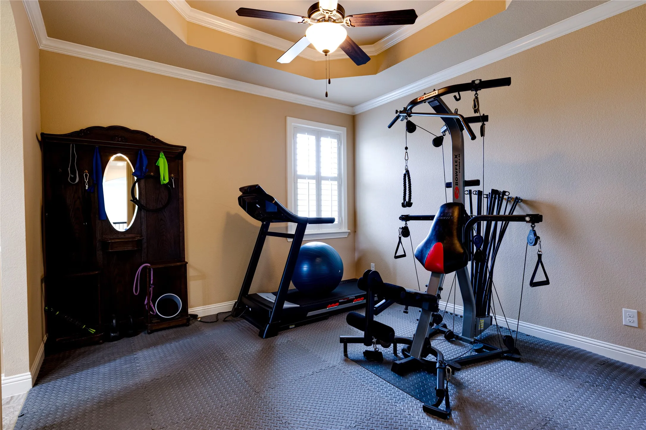 Upstairs bedroom Currently used as a gym