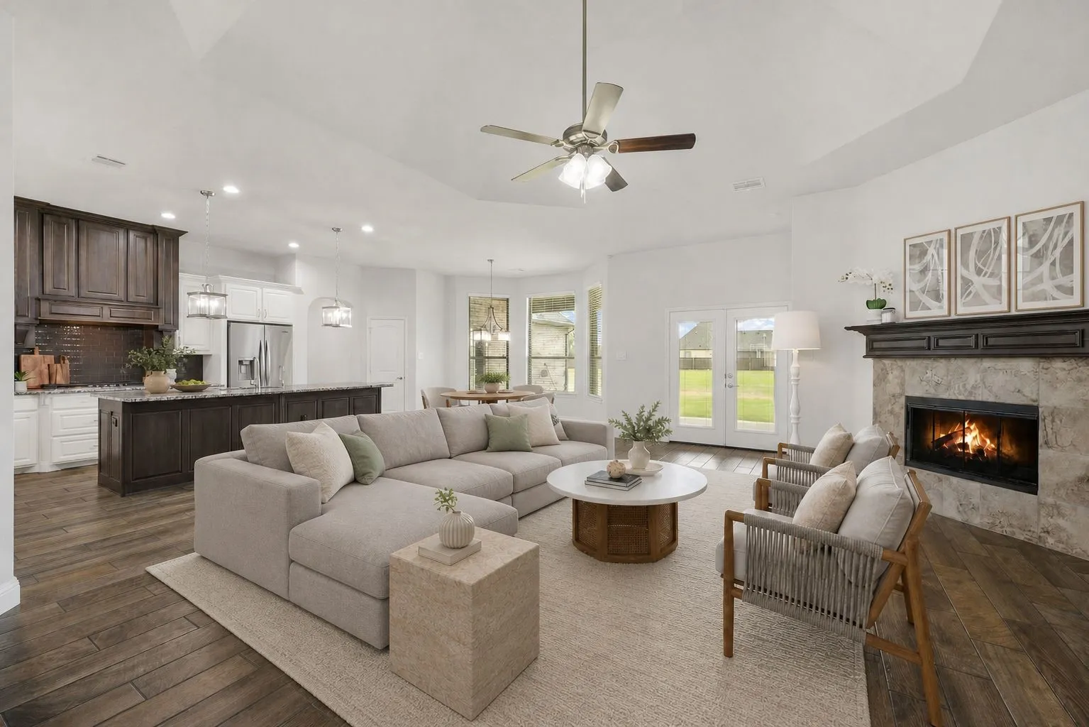 *Virtual Staging* Living Room and dining room
