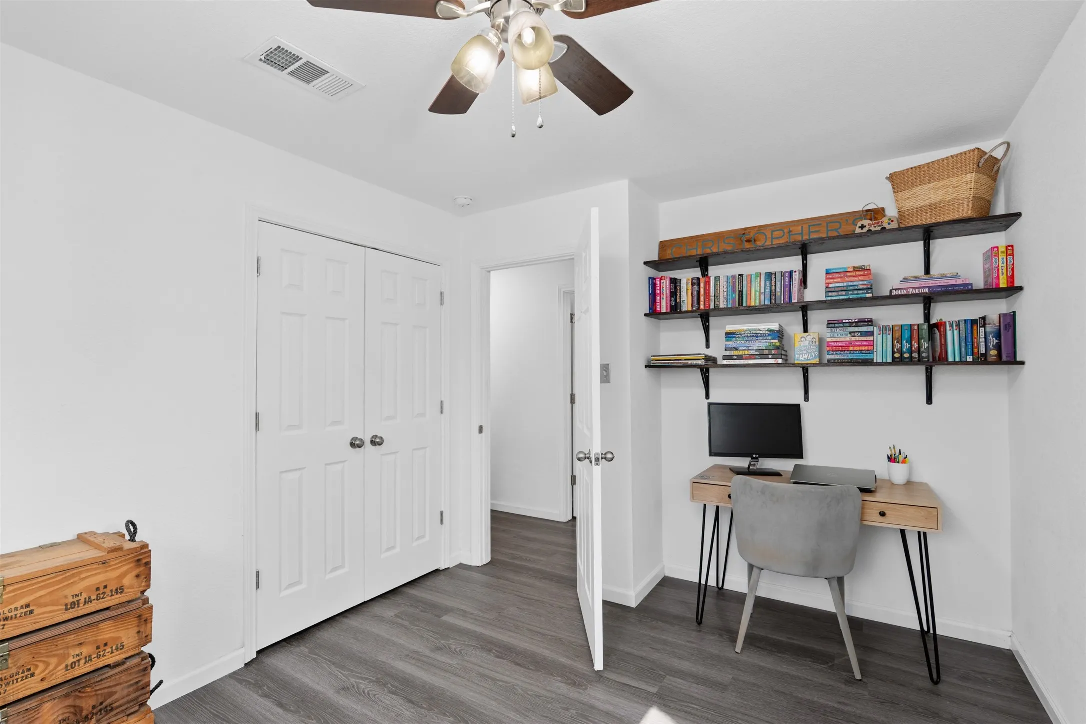 4th Bedroom has a great alcove for a desk area.