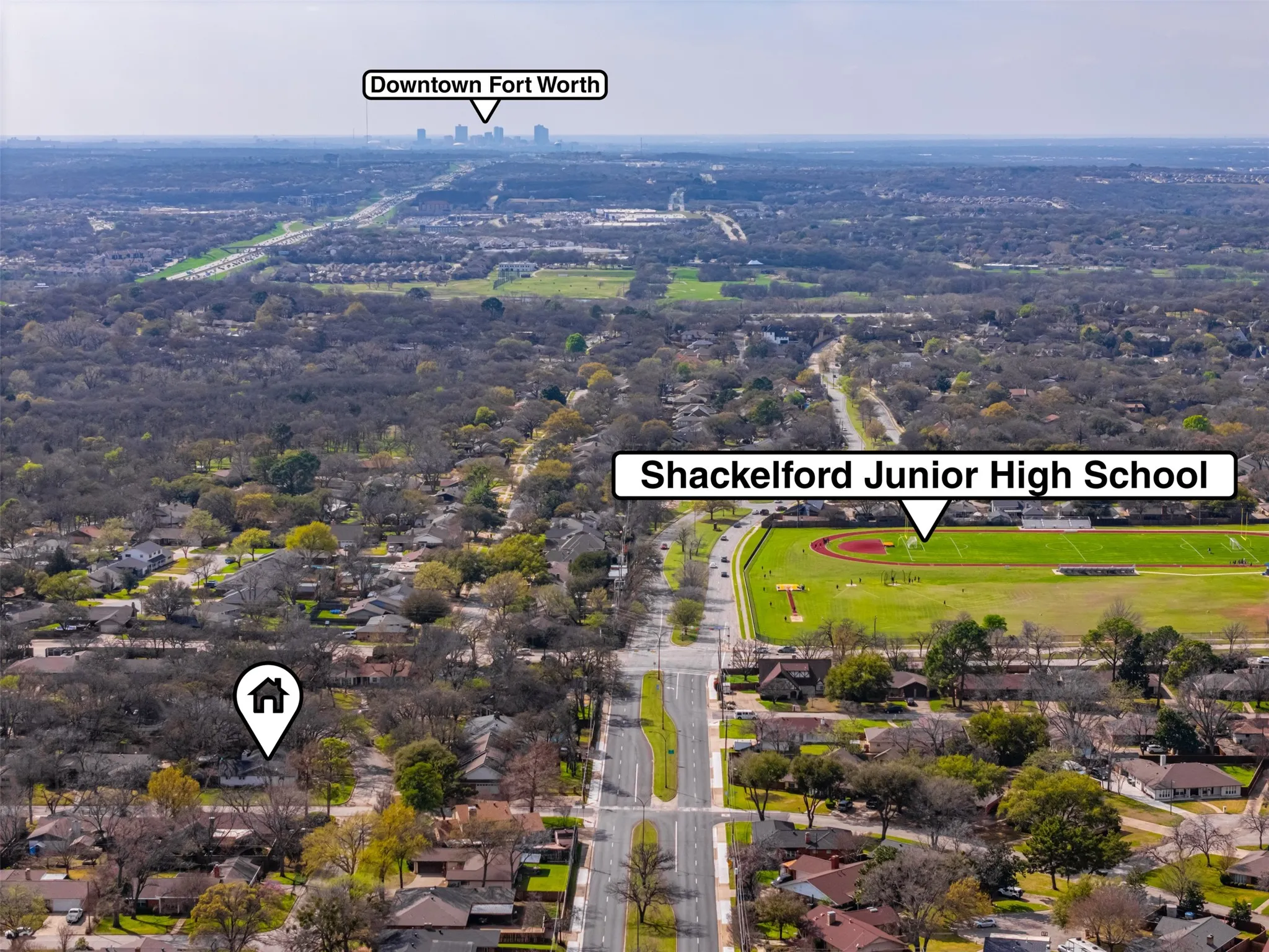 Quick access to the highway makes getting to downtown Fort Worth easy!