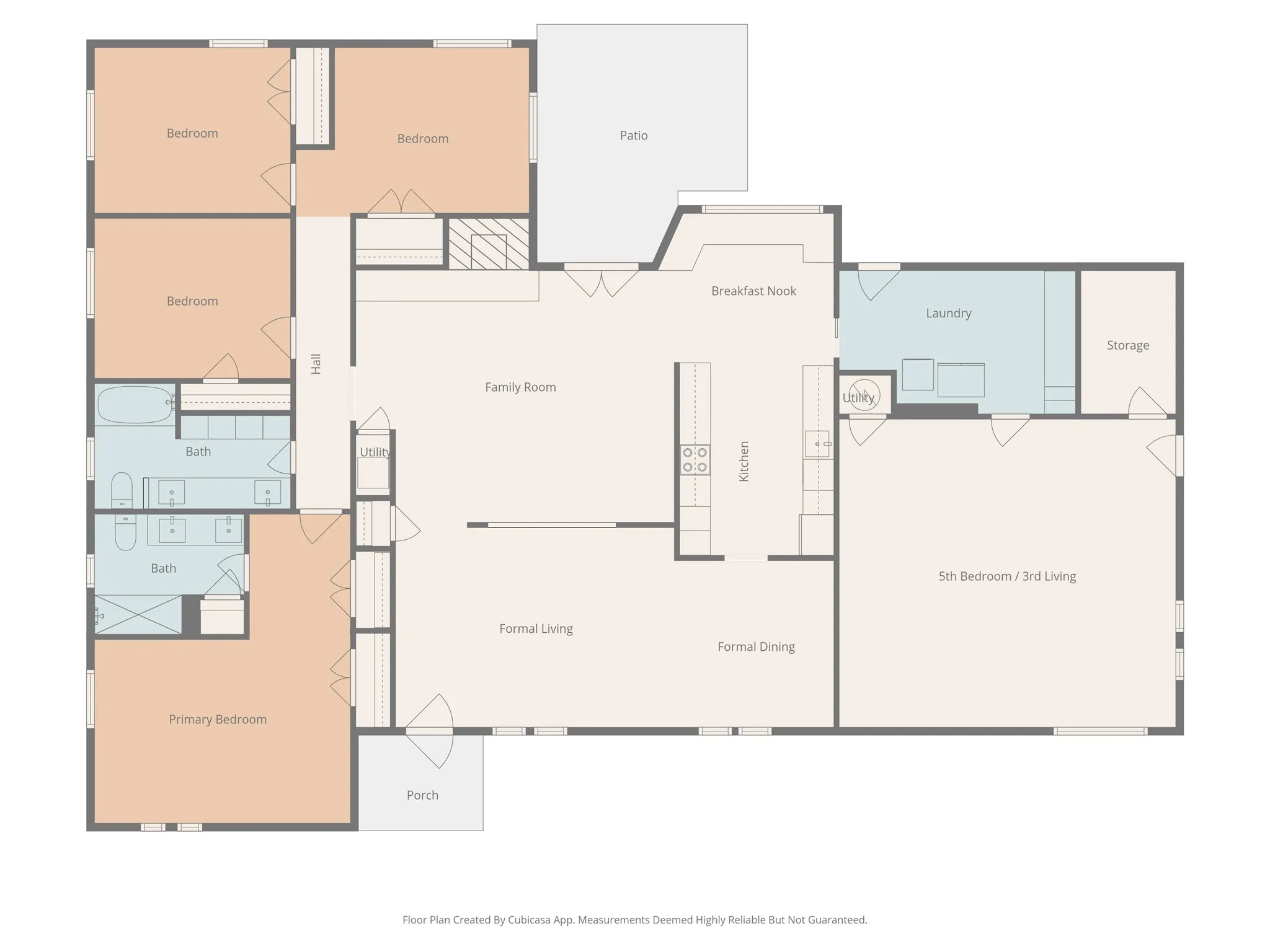 Great floor plan with a bonus room that could be a 2nd primary bedroom or a game room!