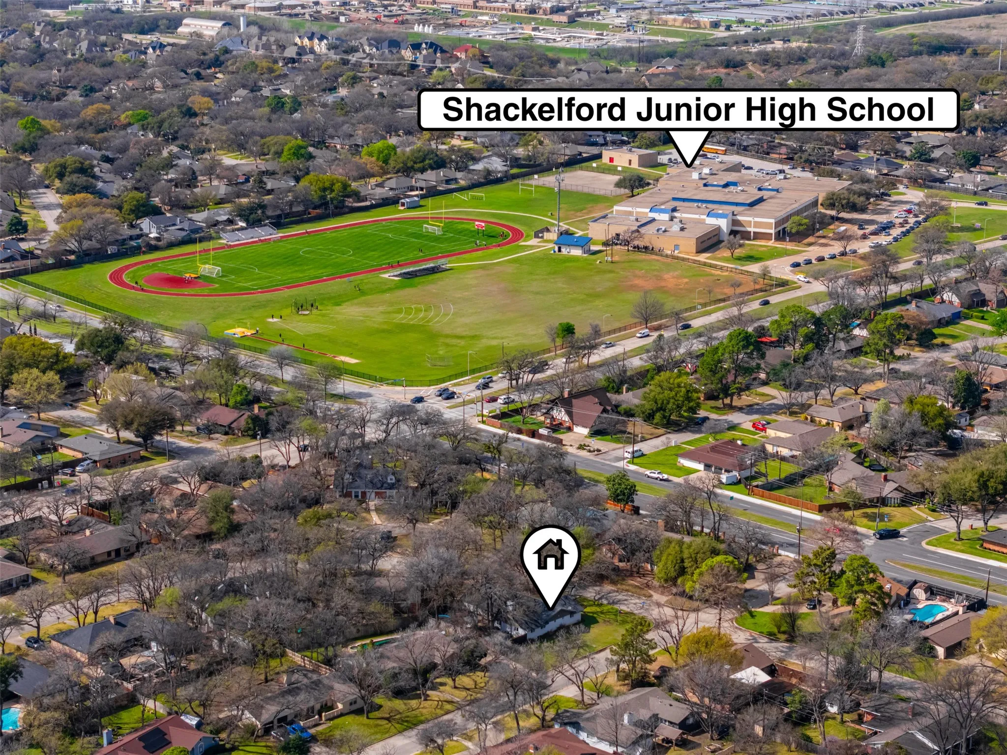 Also walking distance to Shackleford Junior High!