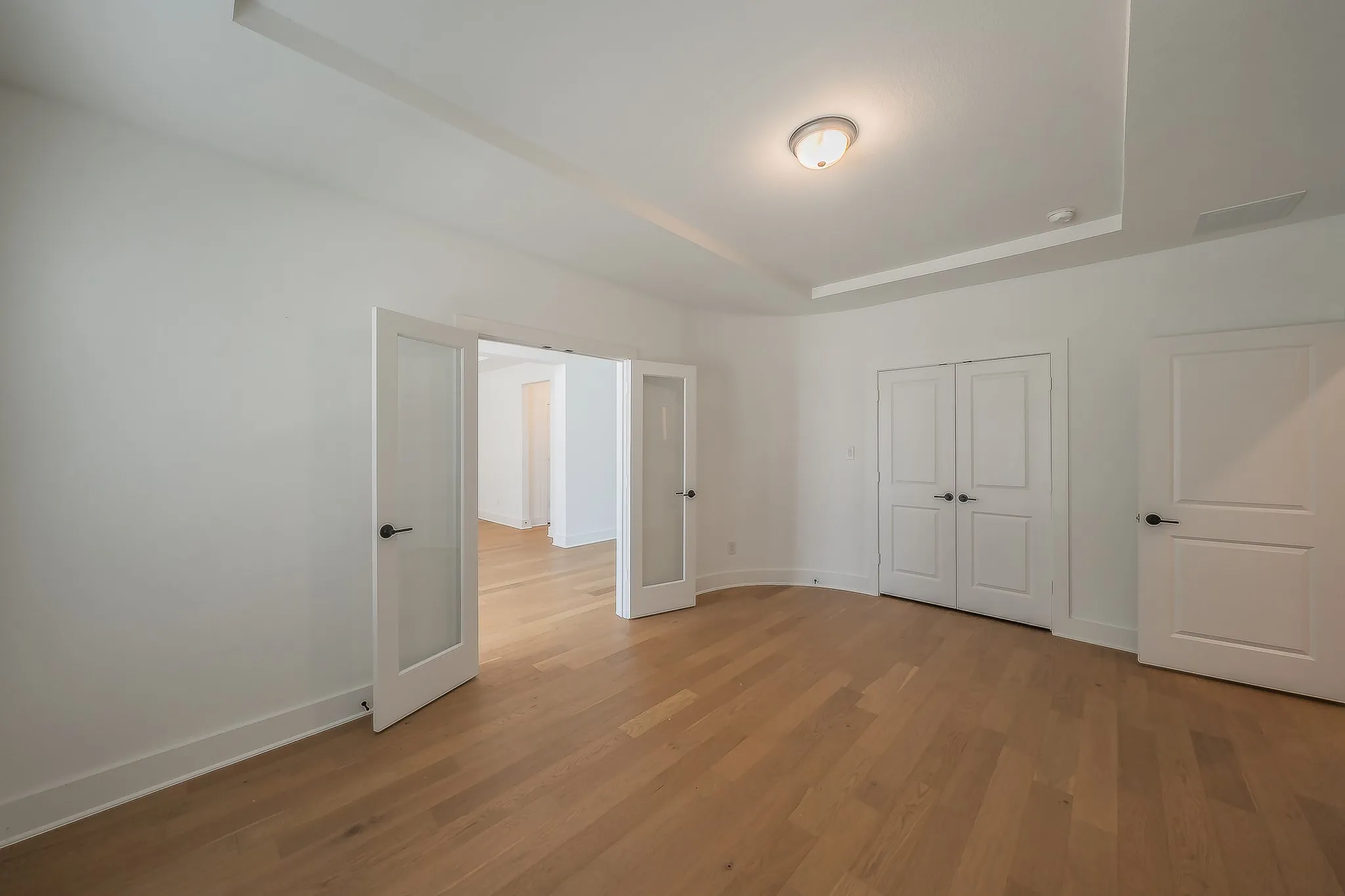 This space could be used as an office or another downstairs bedroom