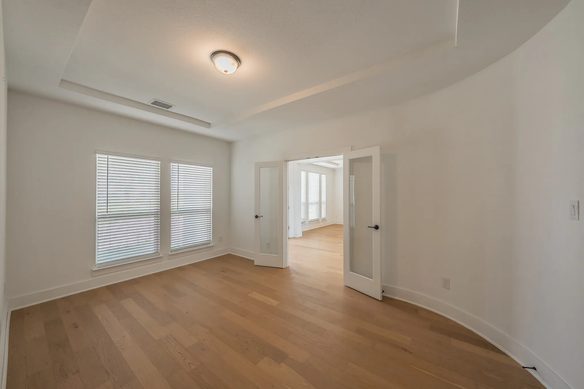 This space could be used as an office or another downstairs bedroom