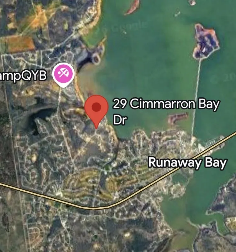 Geographic Map. Displaying the location of the property at 29 Cimarron Bay Drive within the Runaway Bay area