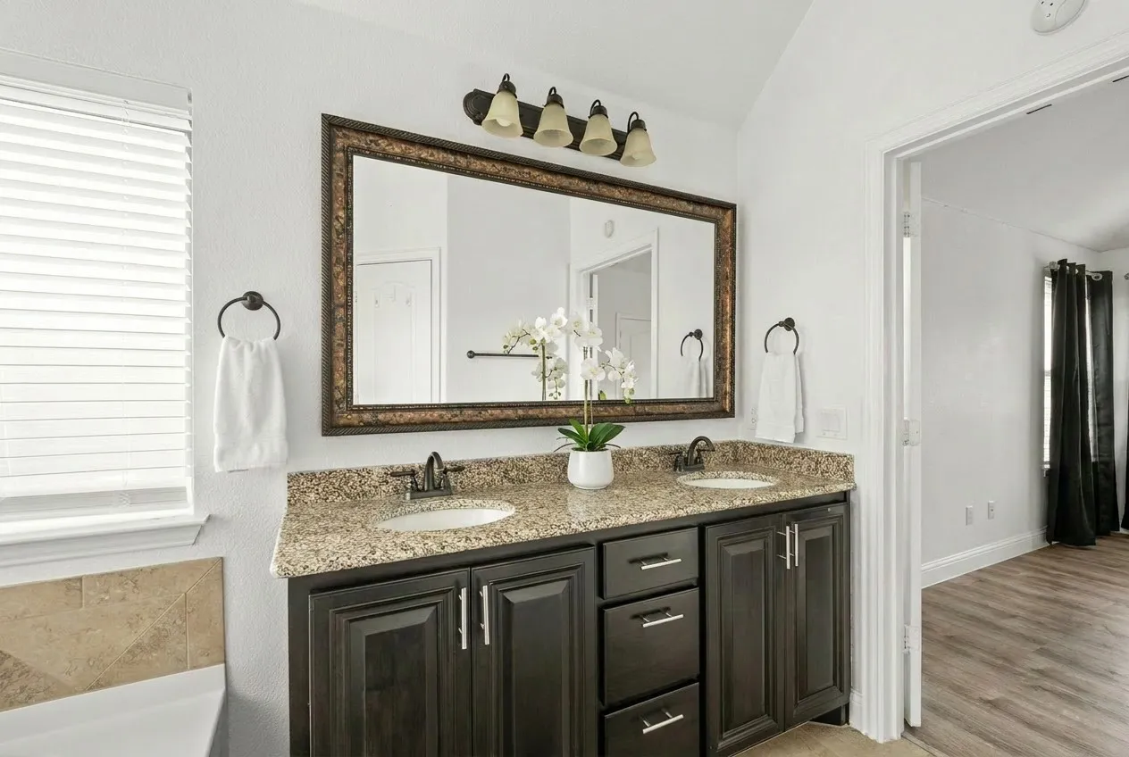 Primary bath on first level.
