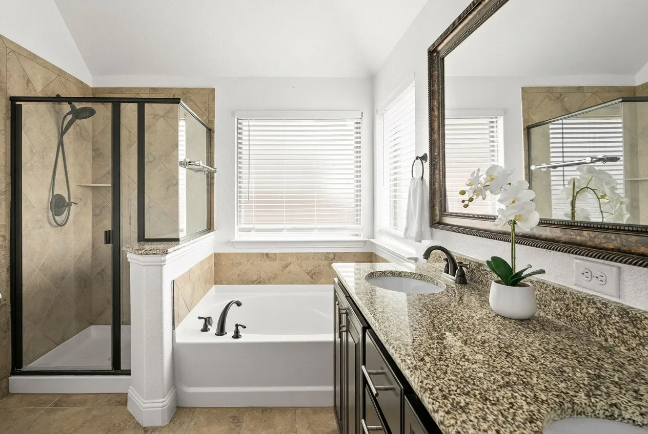 Primary bath on first level.