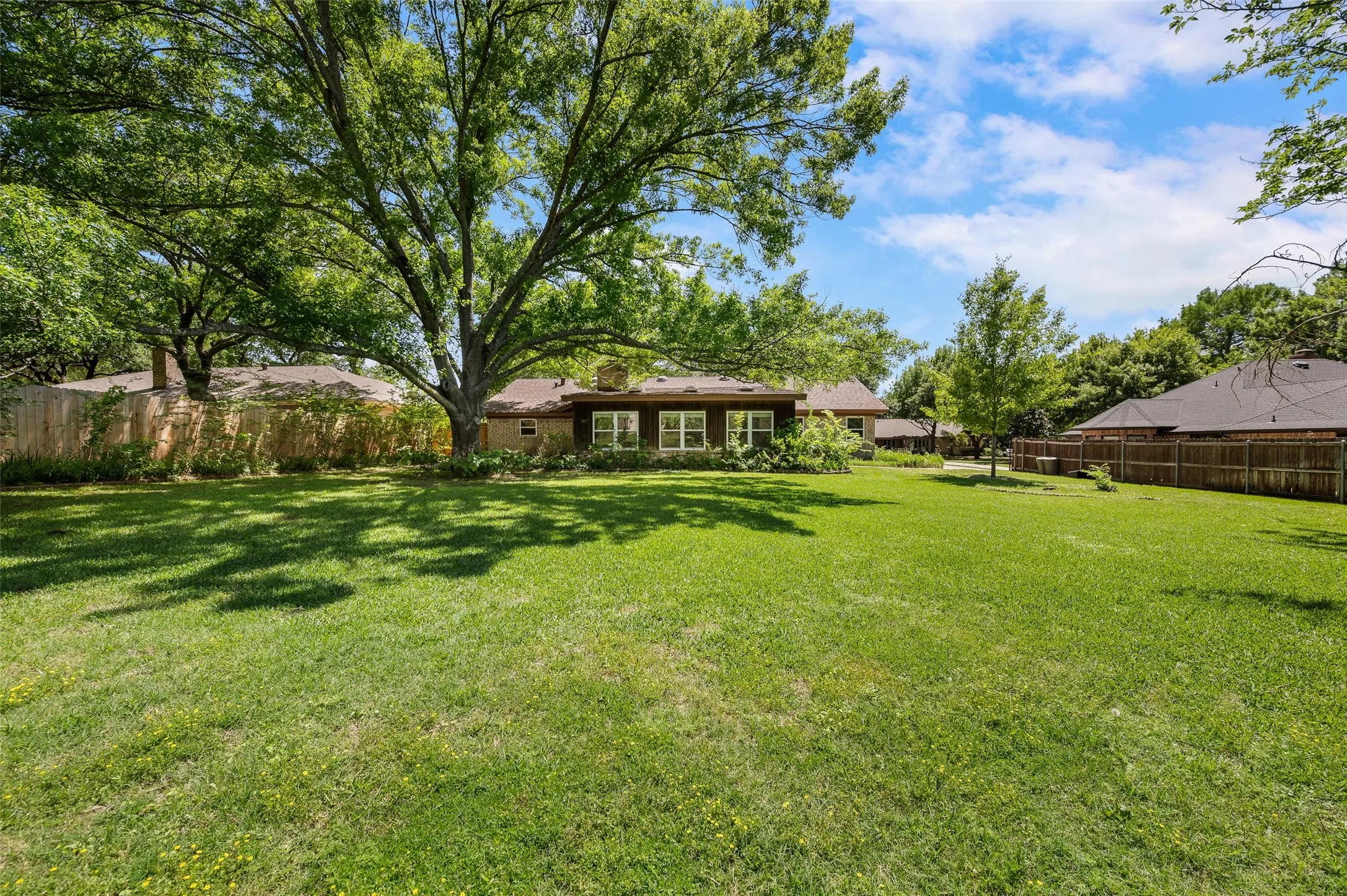 Great yard for play or entertaining and plenty of room for a pool.