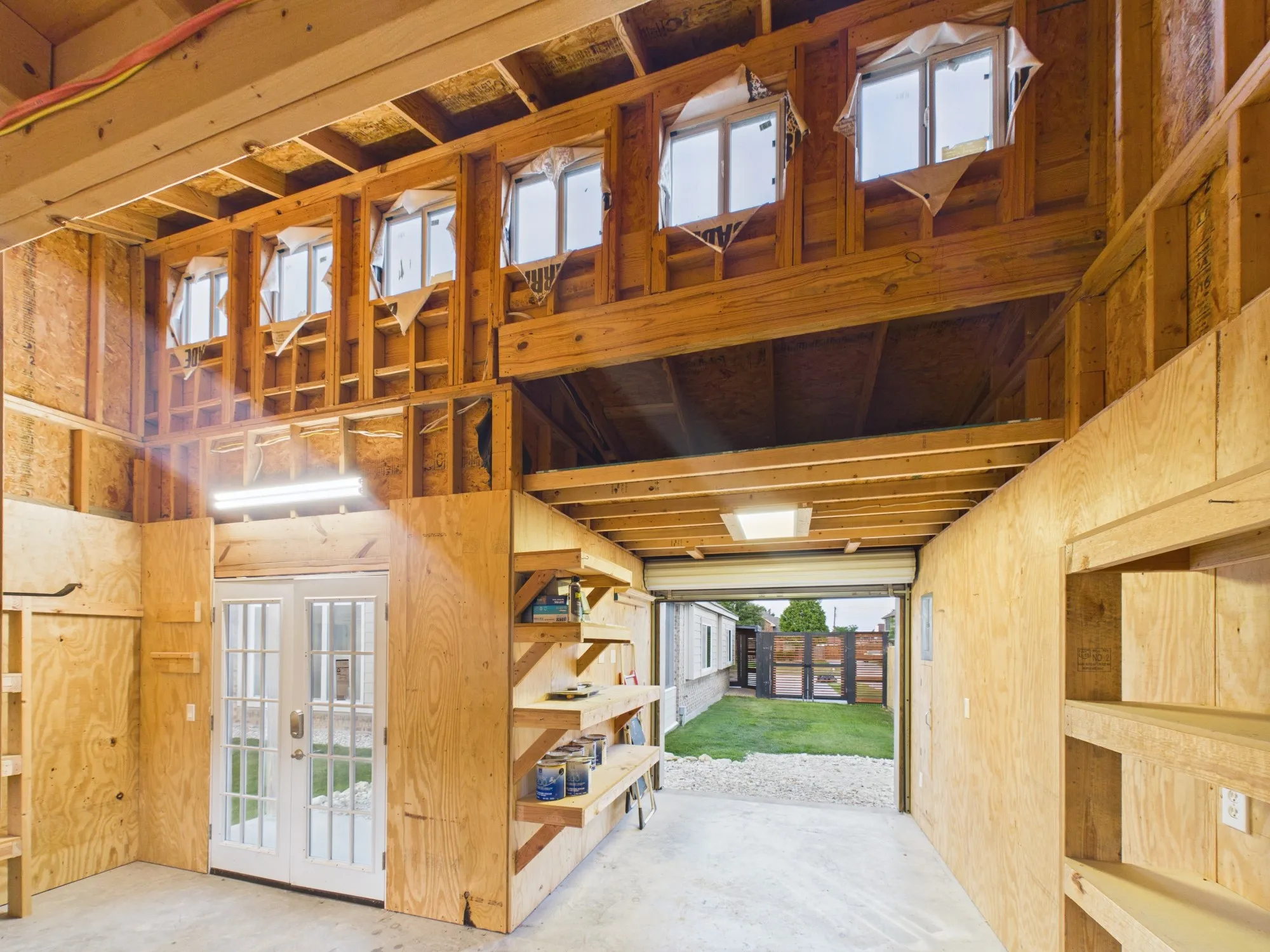 Loft above for more storage