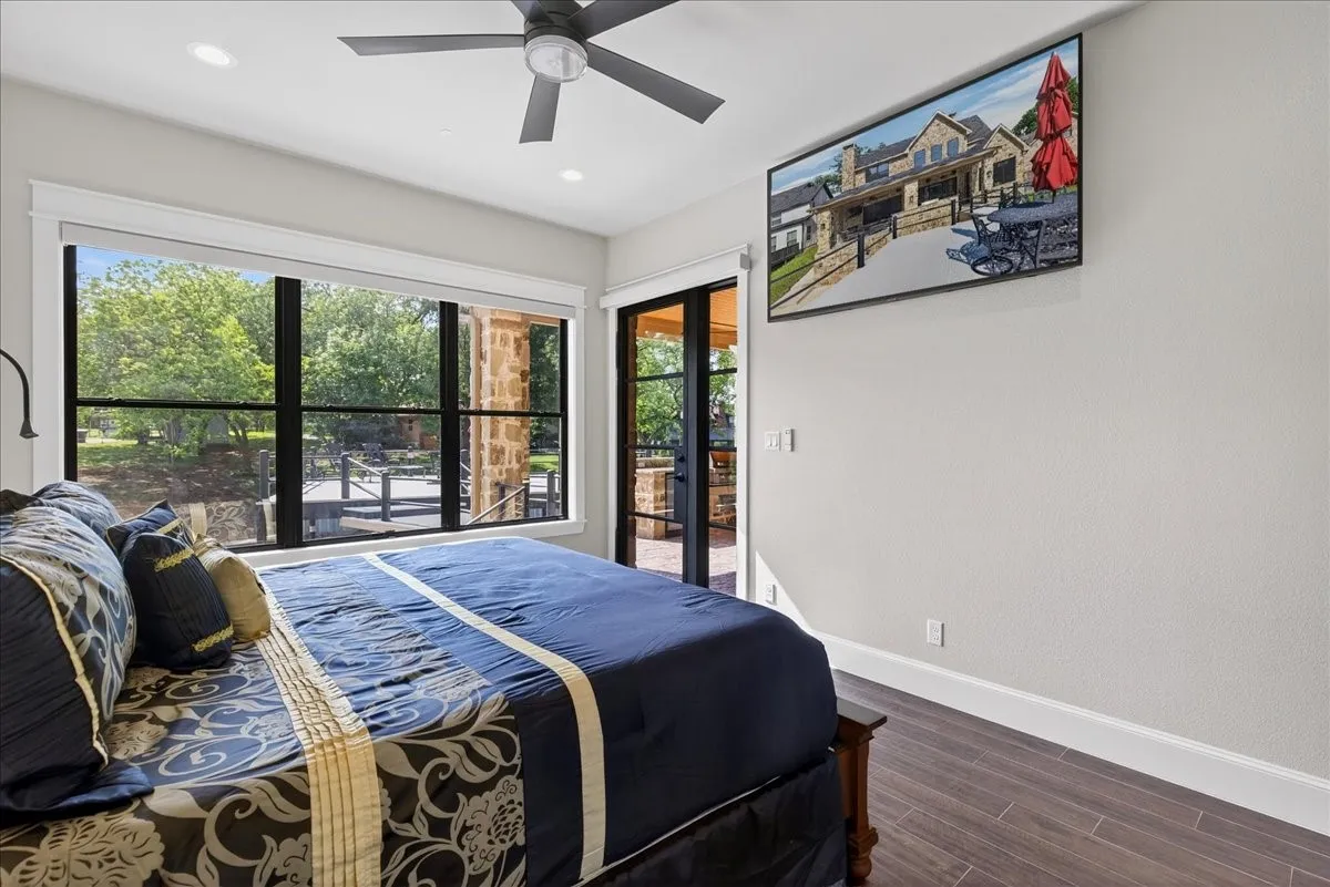 Door opens to patio to enjoy morning coffee