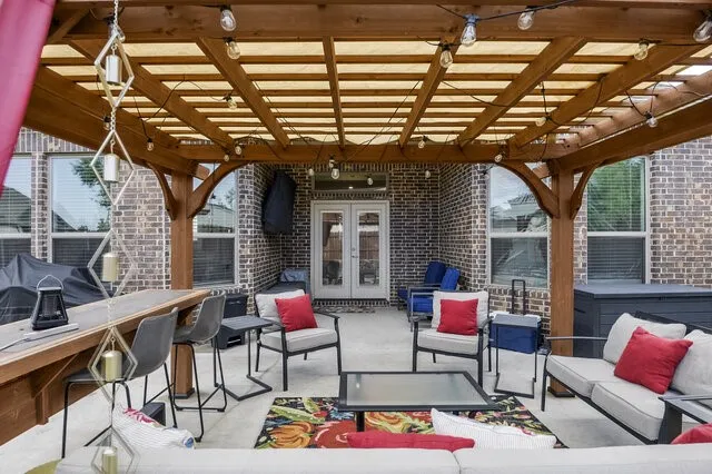 Beautiful lounging area