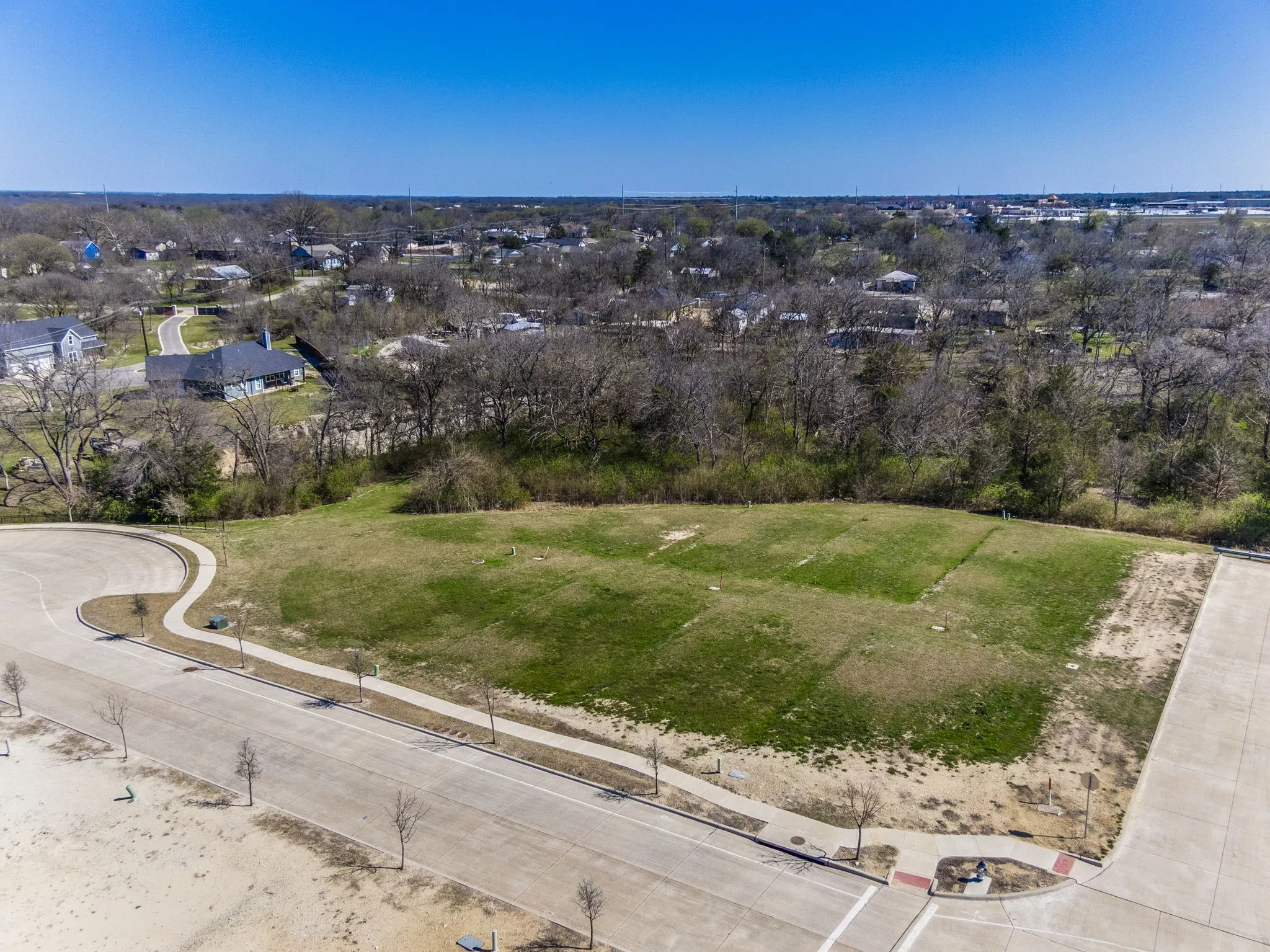 Birds eye view of property