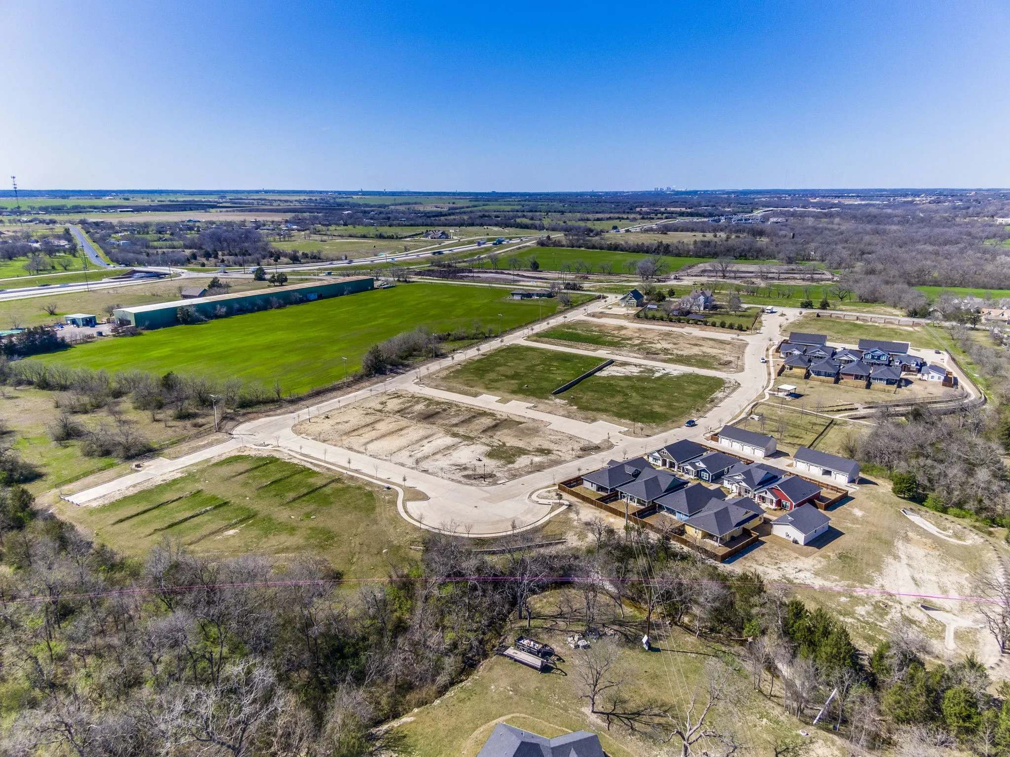 Aerial view featuring a rural view