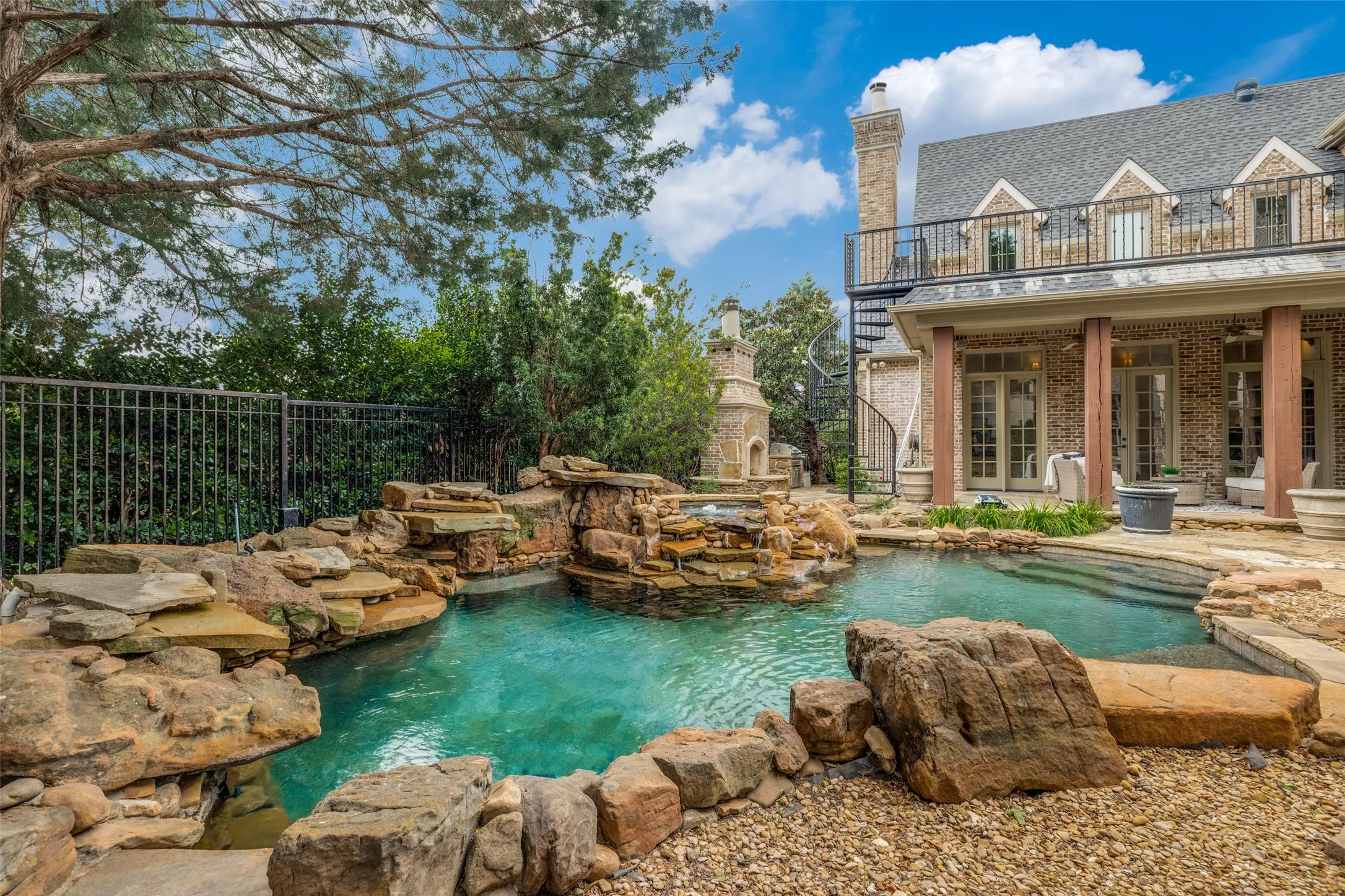 Backyard pool and patio