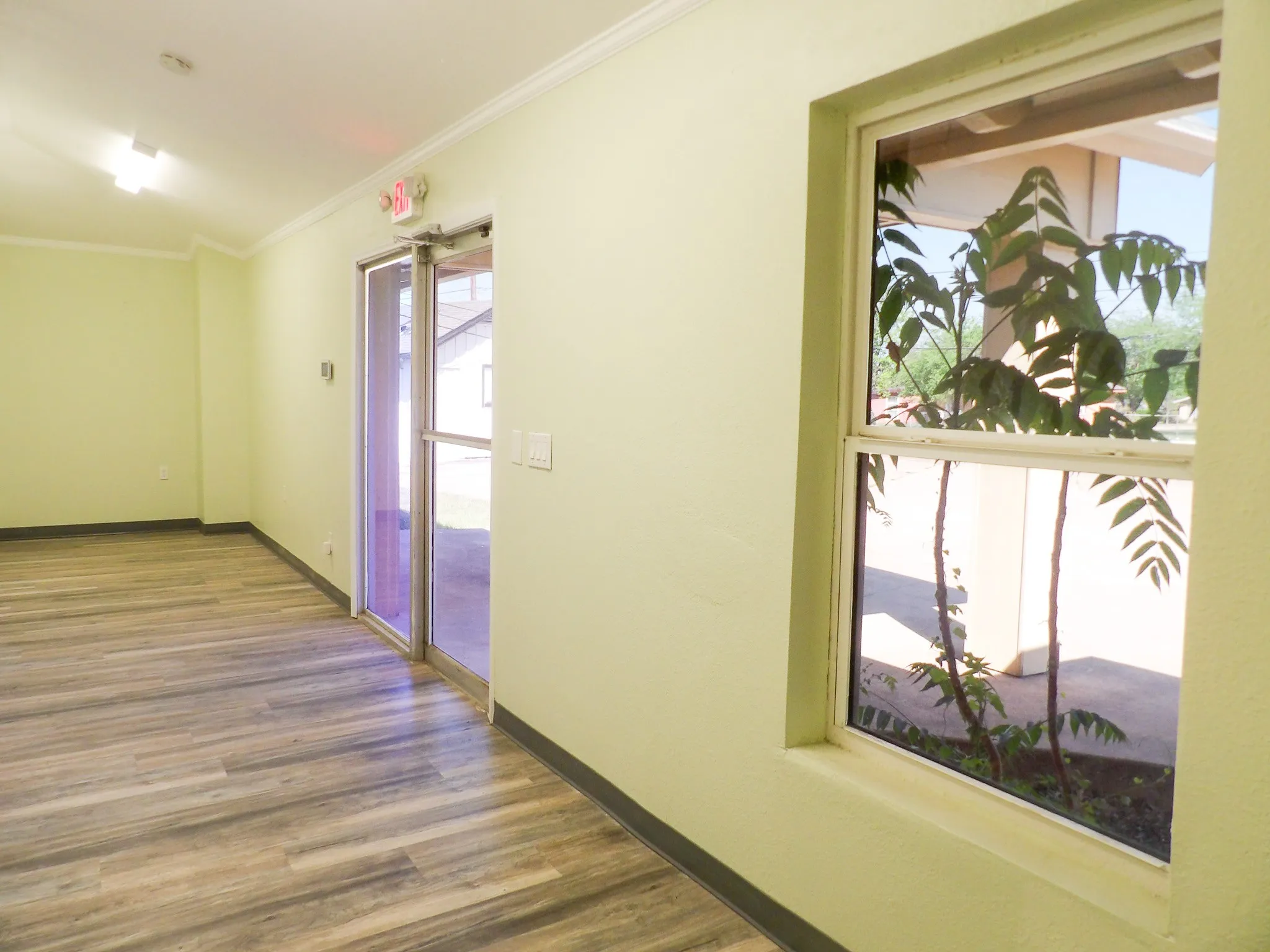 First Front Door Entry with a window