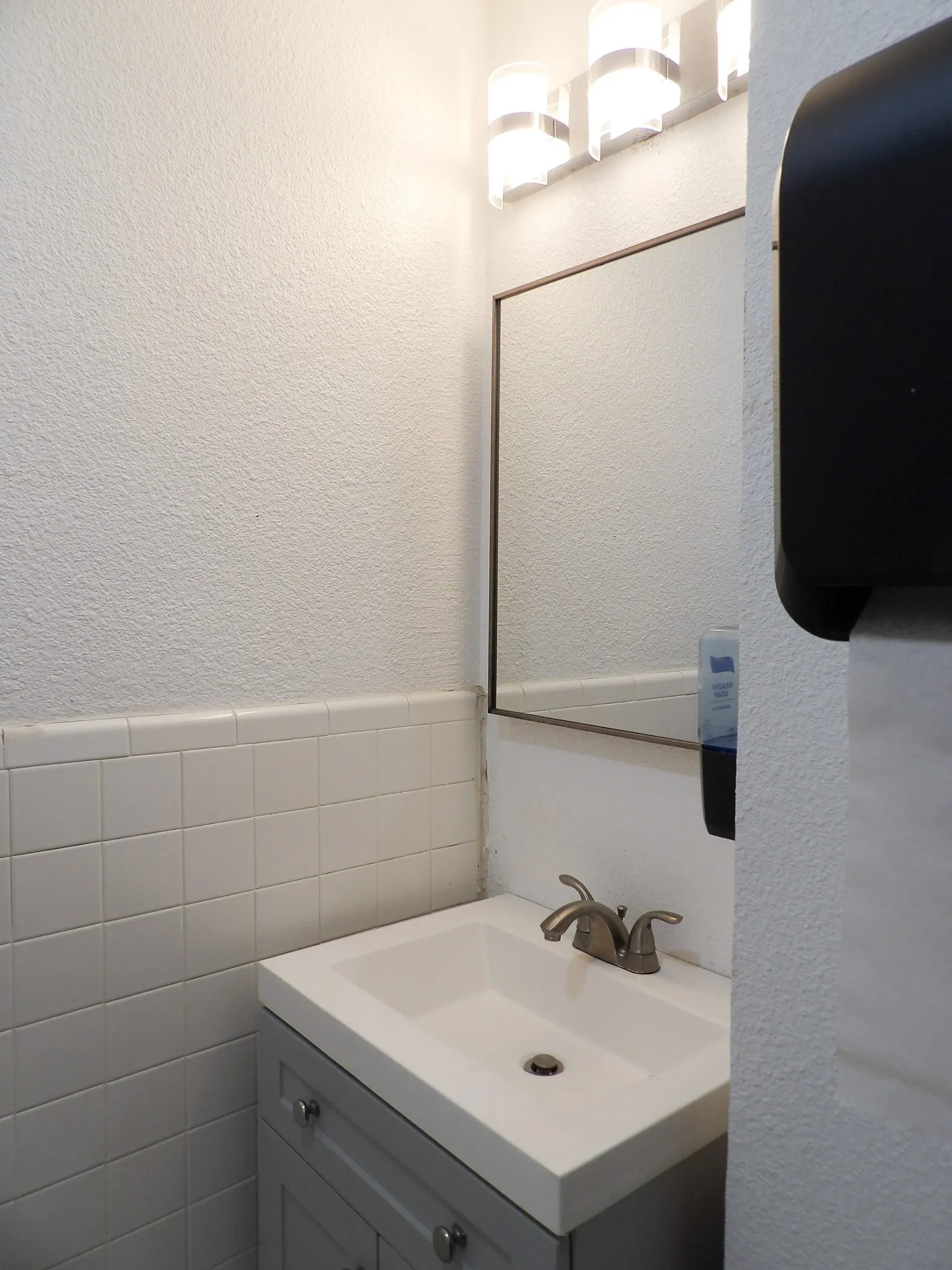 Compact Restroom with vanity,