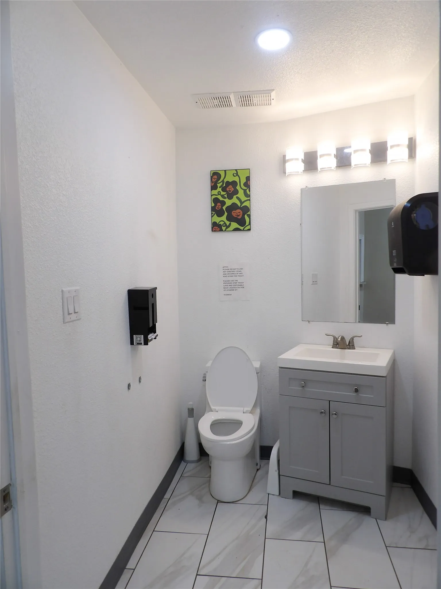 Reception guest restroom