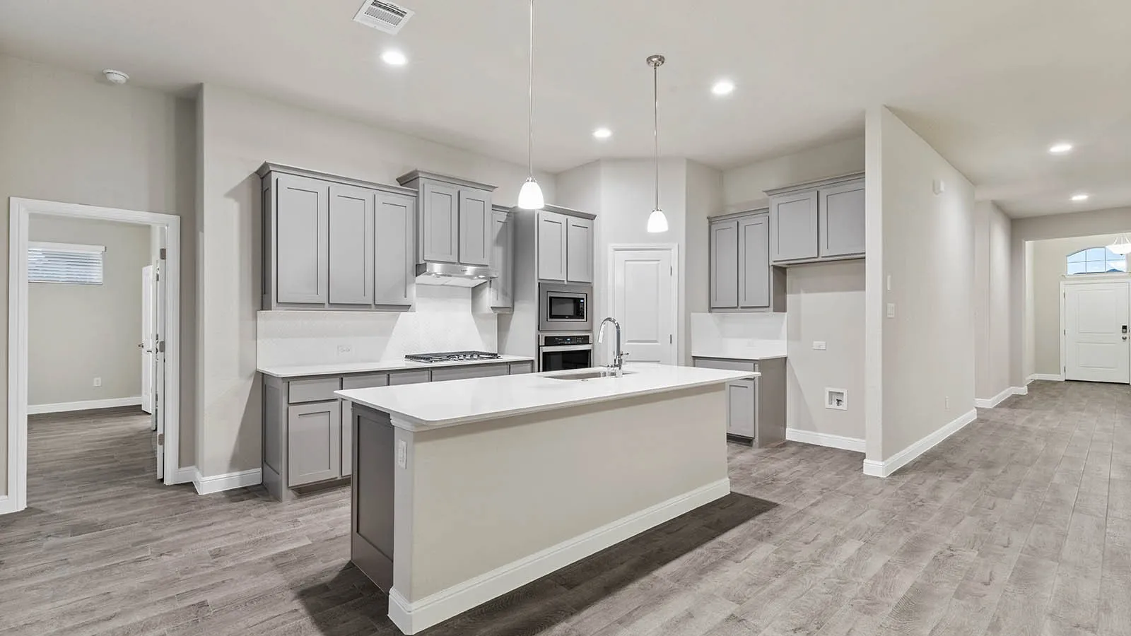 Kitchen - All Home and community information, including pricing, included features, terms, availability and amenities, are subject to change at any time without notice or obligation. All Drawings, pictures, photographs, video, square footages, floor plans, elevations, features, colors and sizes are approximate for illustration purposes only and will vary from the homes as built.

