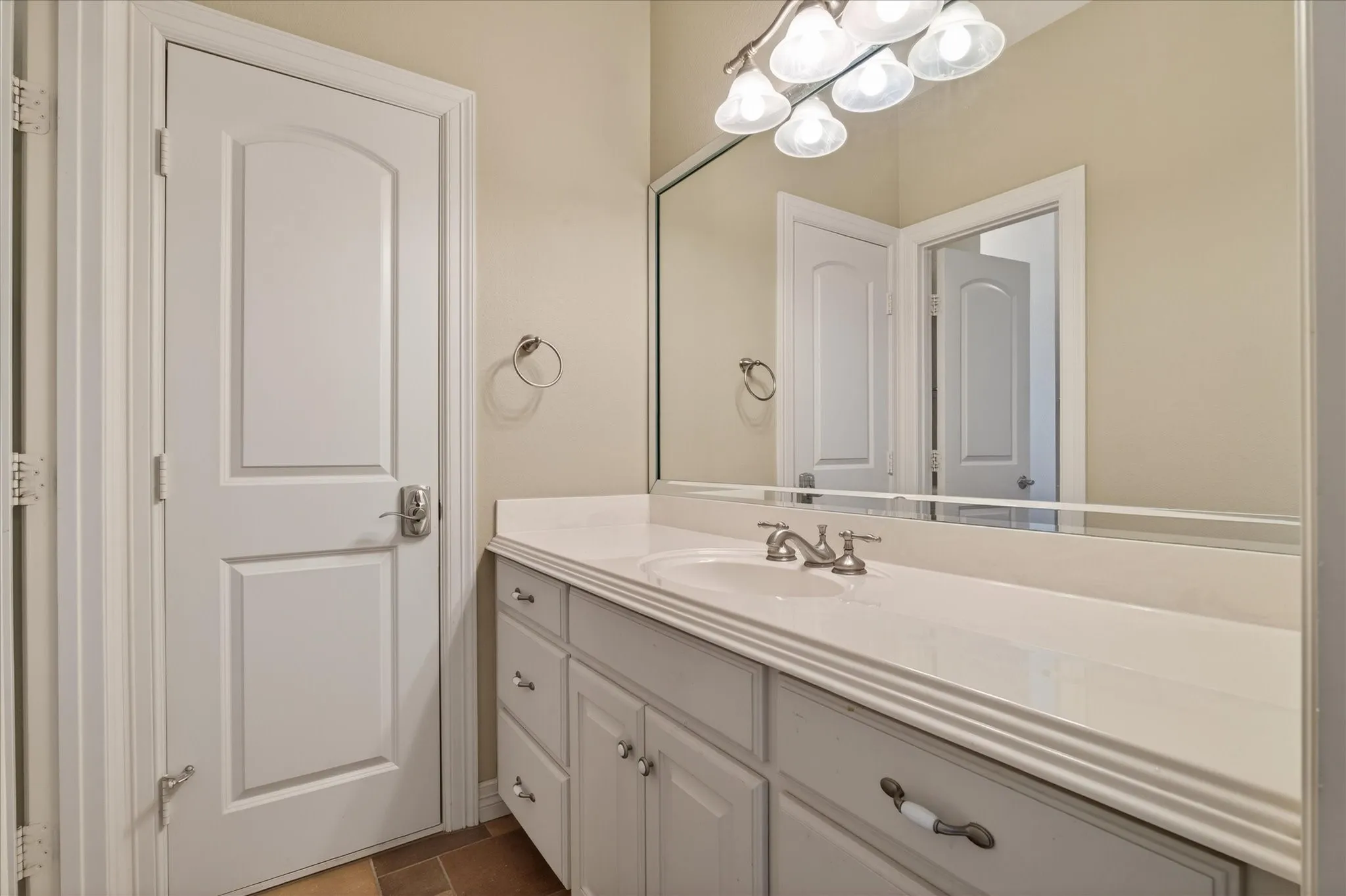 Upstairs Jack and Jill bathroom vanity