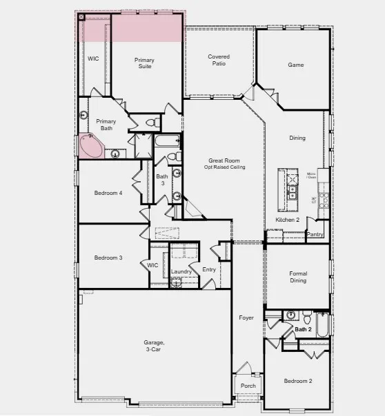 Additional Highlights Include: Extended primary suite and walk-in closet, drop-in corner tub at primary bath, mud set shower at primary bath, buff mortar, custom cabinets, granite countertops, carpet, and Revwood flooring.