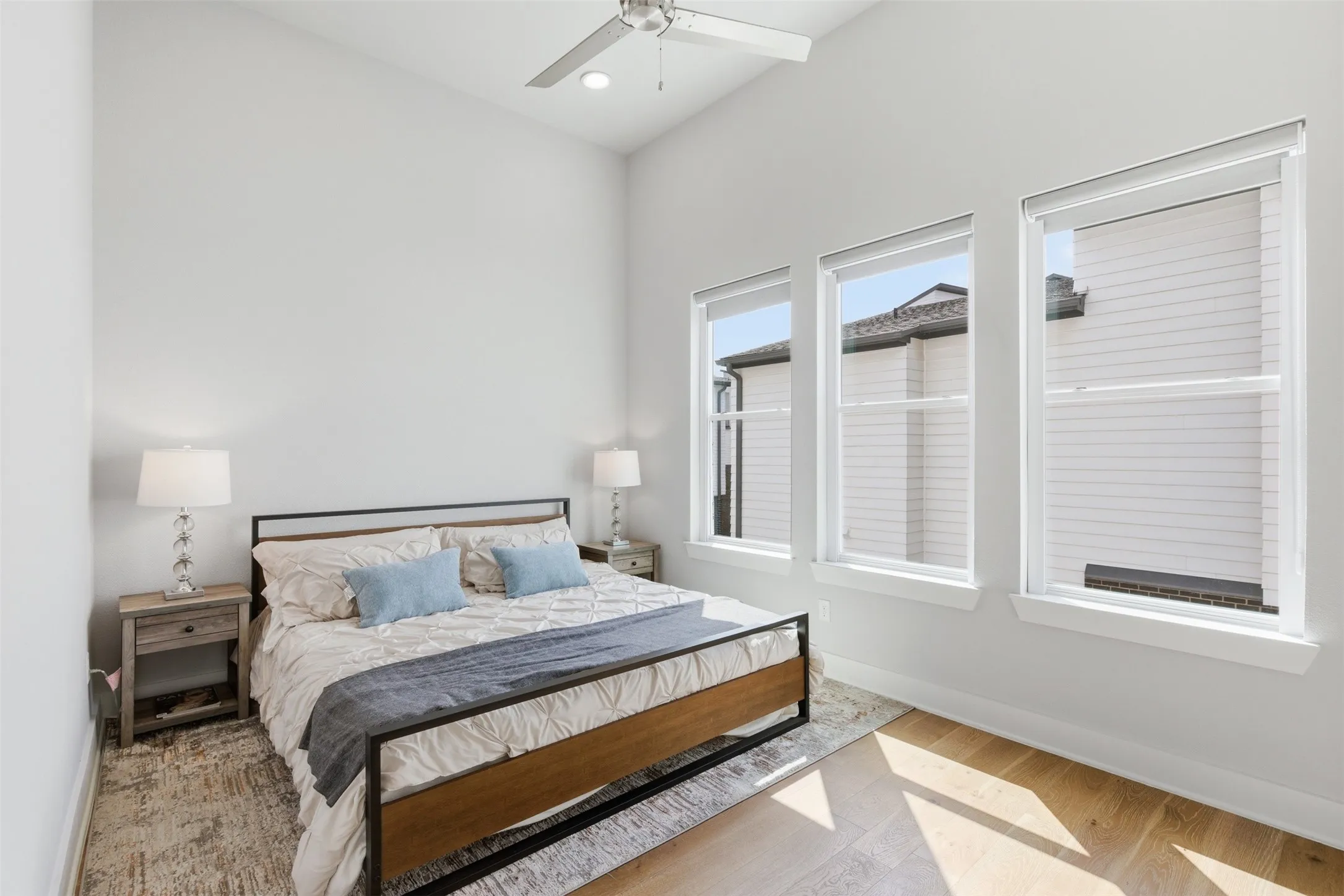 3rd floor: Spacious primary suite with ensuite bath—sanctuary after long hospital shifts, long days in meetings. Walk-in closet, separate vanities, vaulted ceilings.