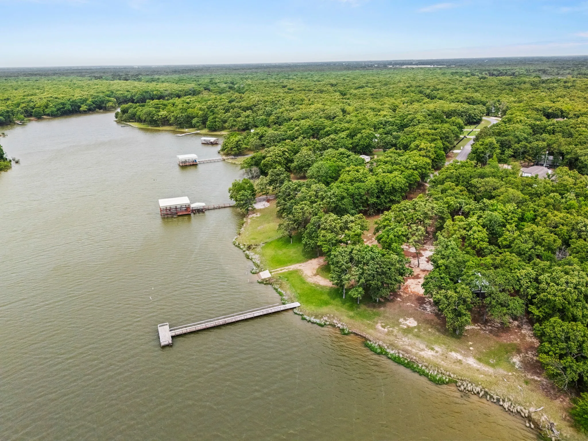 Aerial of Community Boat Dock
