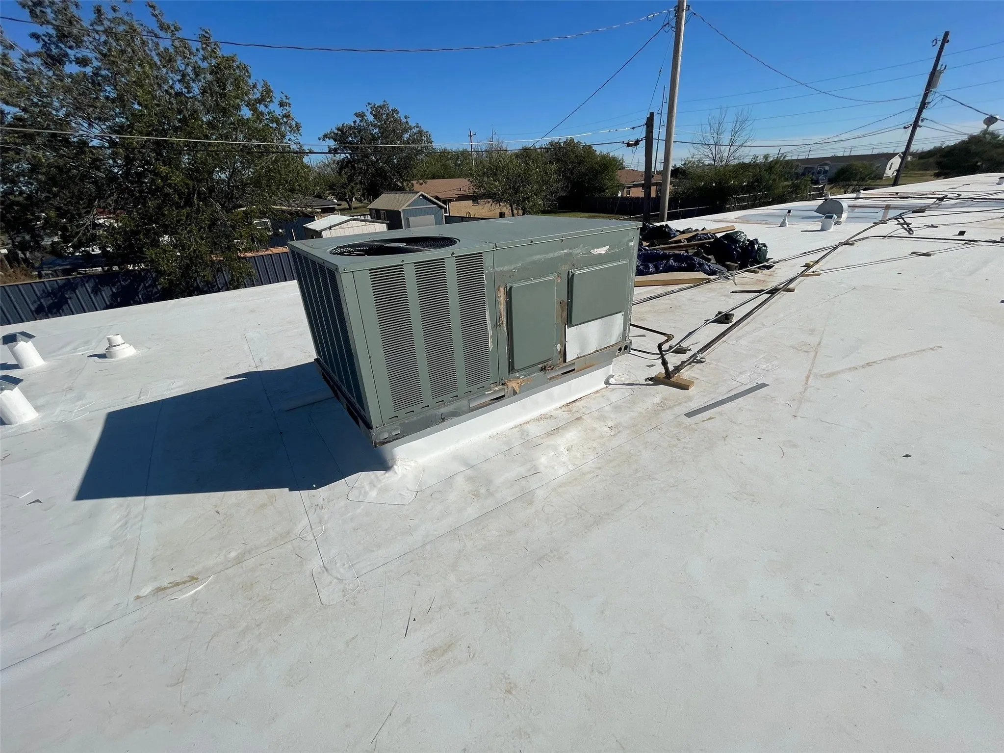 All HVAC units placed on new curbs