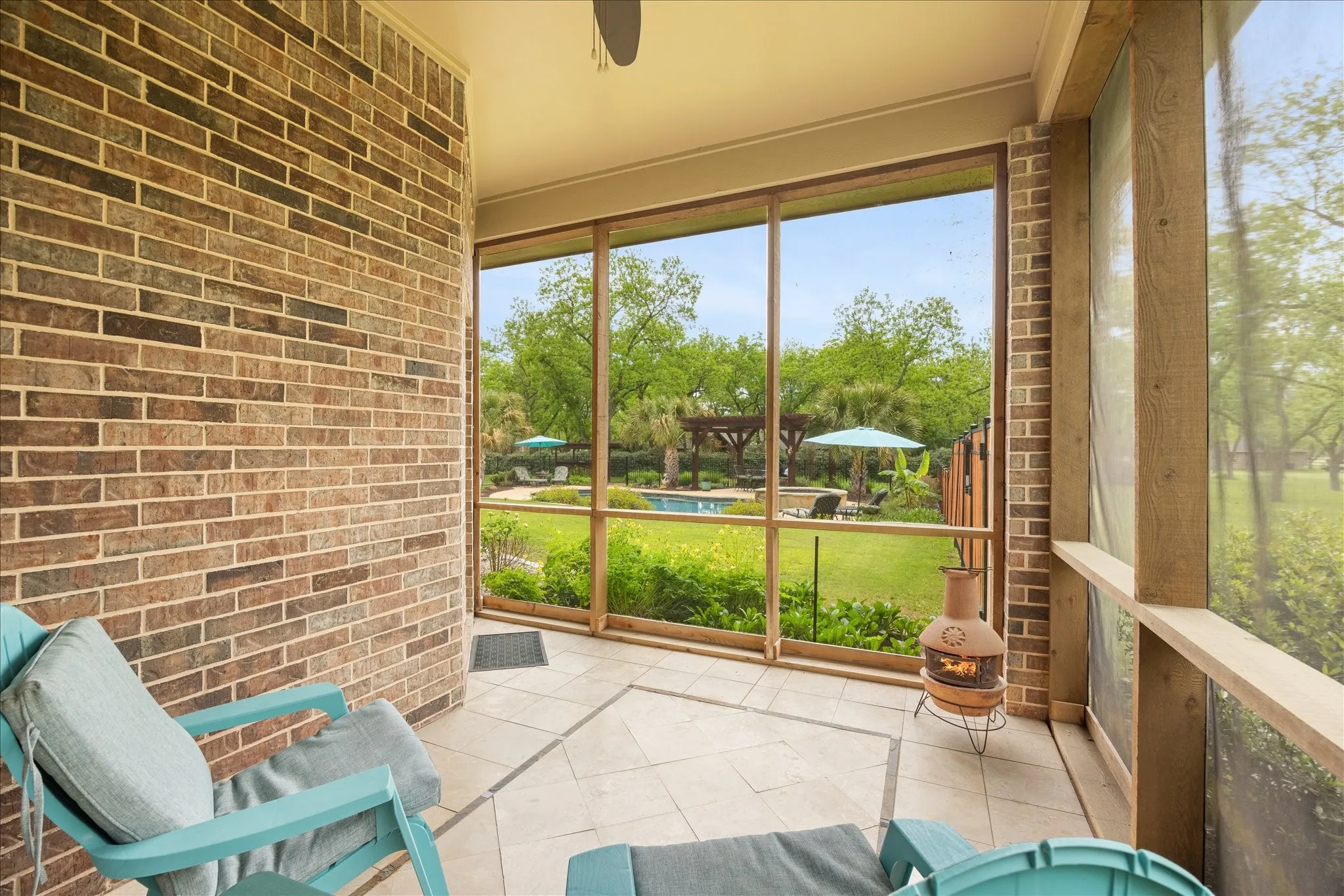 Enjoy a quiet outdoor space.