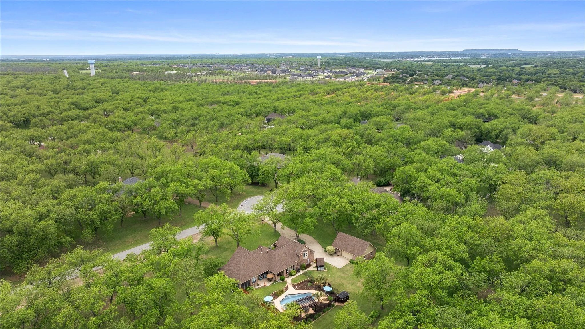 This property is surrounded by beautiful mature pecan trees.