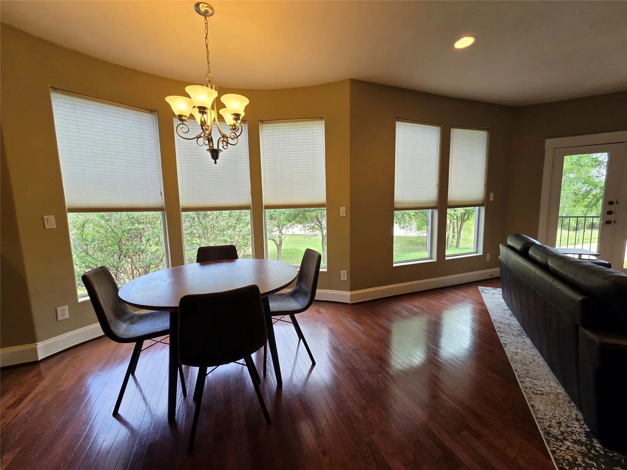 Dining area between kitchen and living on second floor