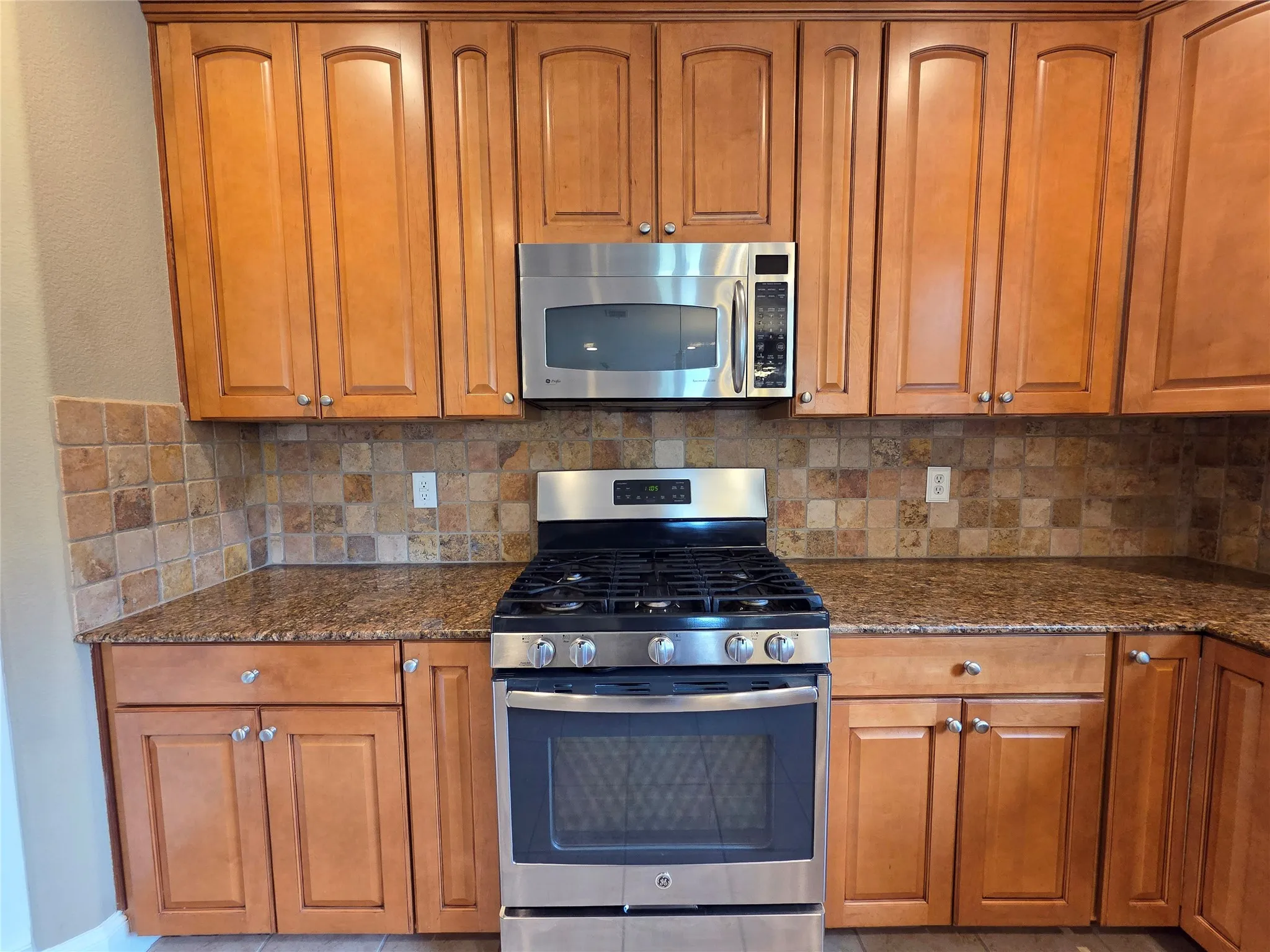Kitchen on second floor with gas stove