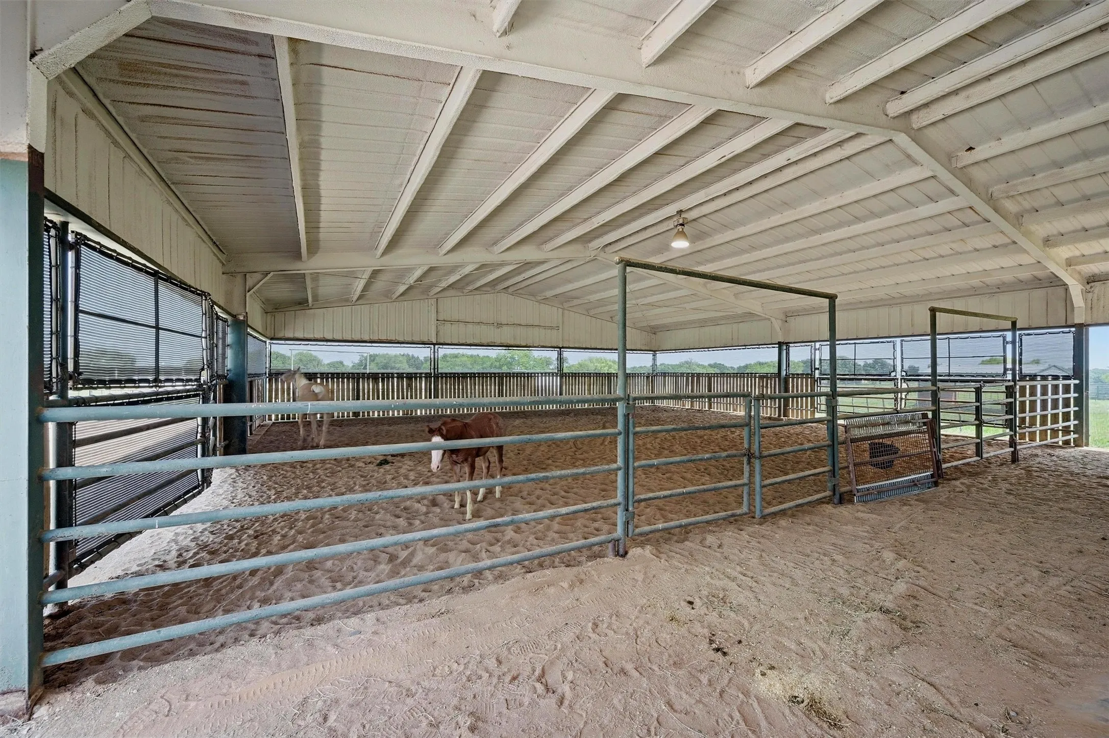 Mare Motel - Breeding Hub covered 50' x 56'  lunging area